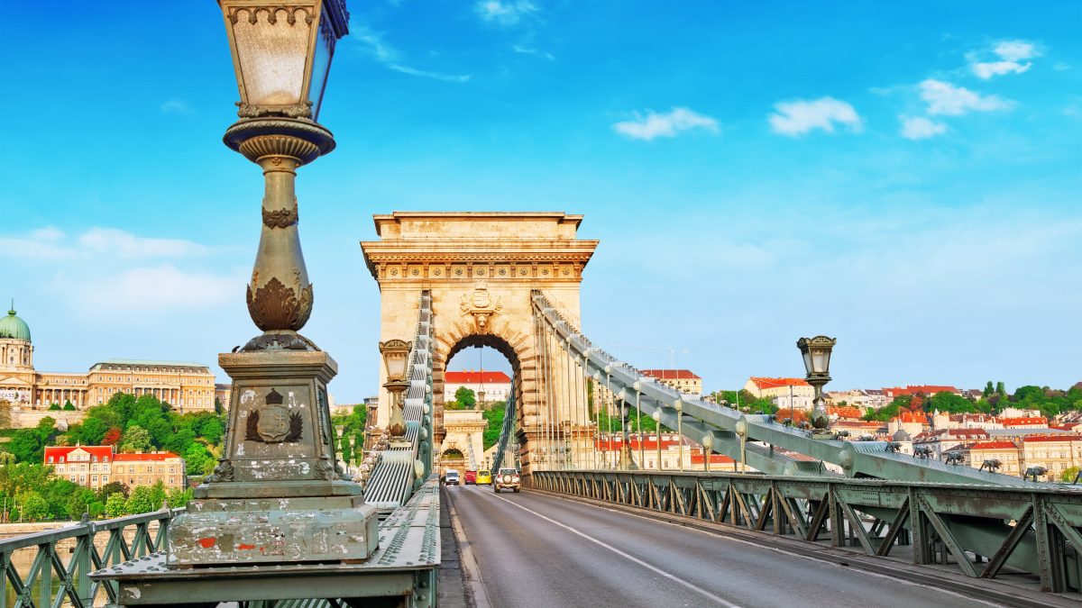 Kettingbrug in Boedapest, Hongarije