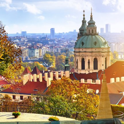 De oude stad in praag, tsjechië