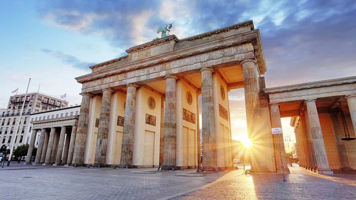 De Brandenburger Tor in Berlijn, Duitsland