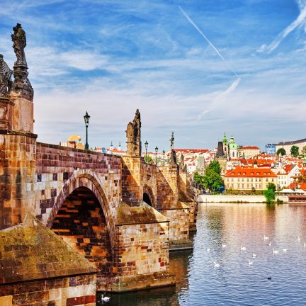 Karelsbrug in praag, tsjechië