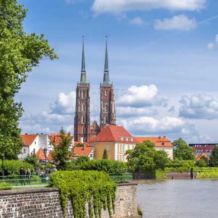Kathedraal in wroclaw, polen