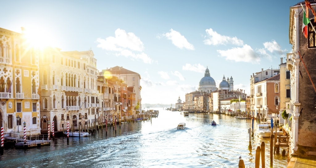 Uitzicht over Grand Canal in Venetië, Italië