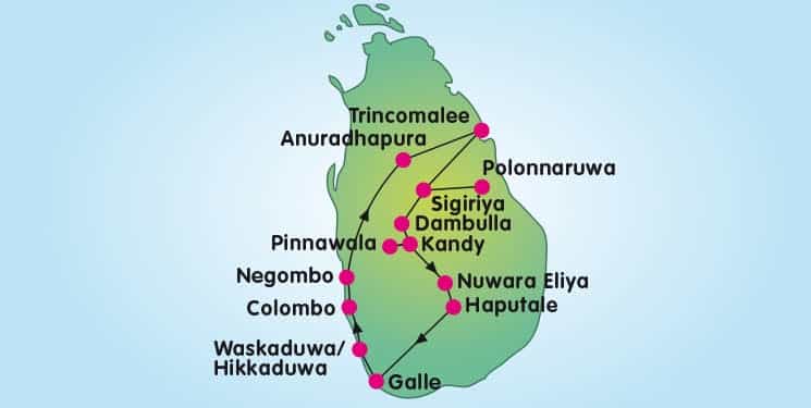 Reisprogramma rondreis Sri Lanka
