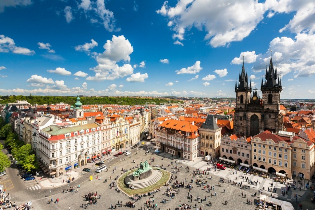 Centrum van Praag in Tsjechië