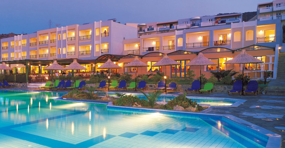 Zwembad van Mediterraneo Hotel in Chersonissos, Kreta