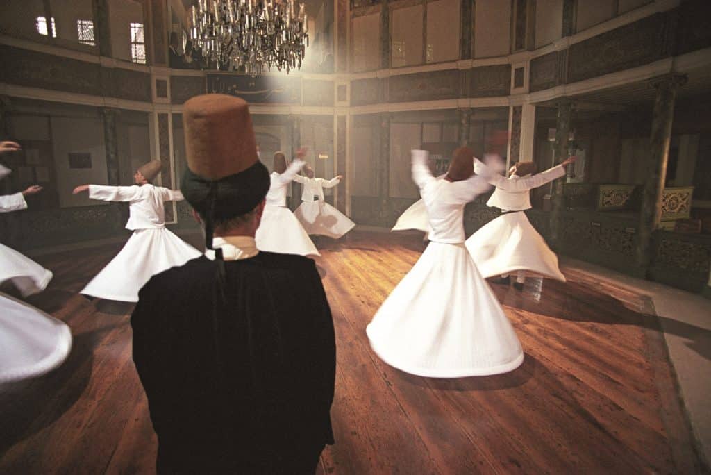 Dansende Derwisjen in Cappadocië, Turkije