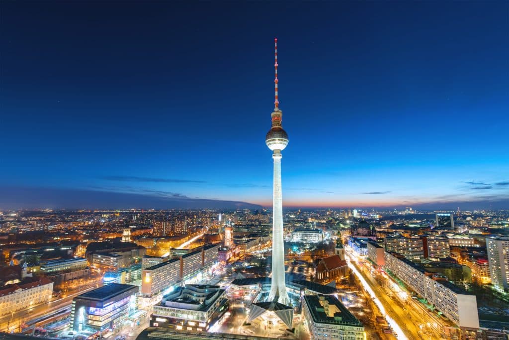 Fernsehturm in Berlijn, Duitsland
