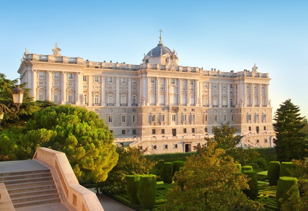 Koninklijk Paleis van Madrid in Spanje