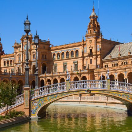 Plaza de espana in sevilla spanje 1