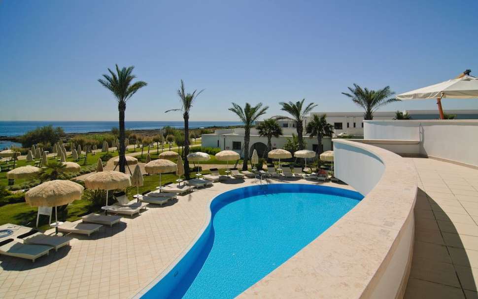 Uitzicht van CDS Hotel Pietrablu Resort & Spa in Polignano a Mare, Italië