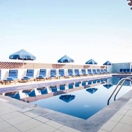 Zwembad van Hotel Citymax Bur Dubai in de Verenigde Arabische Emiraten