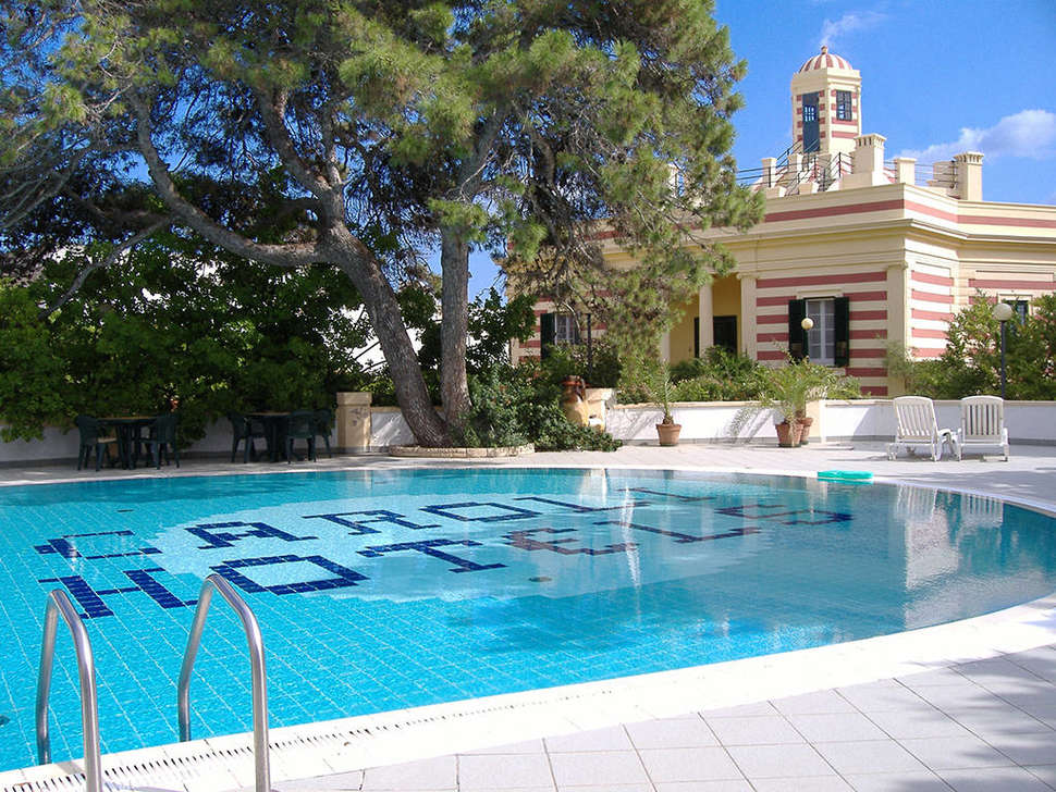 Zwembad van Hotel Terminal in Santa Maria di Leuca, Italië