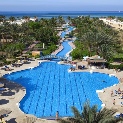 Zwembad van Hotel The Movie Gate in Hurghada, Egypte