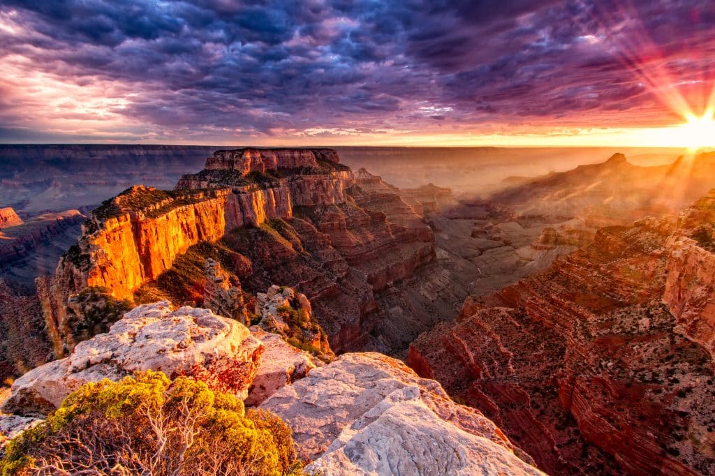 North Rim Grand Canyon Cape Royal in Arizona, Verenigde Staten