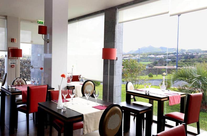 Restaurant van Hotel Vale do Navio in Capelas, Azoren