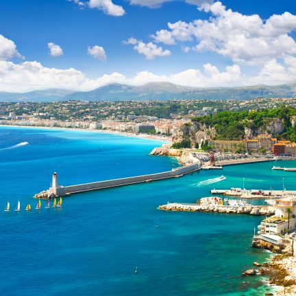 Uitzicht over Nice, Frankrijk