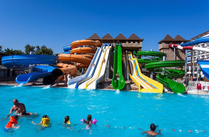 Waterpark van SPLASHWORLD Eftalia Splash Resort in Alanya, Turkije