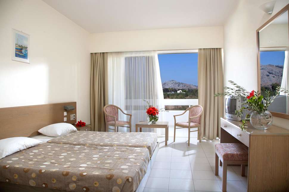 Hotelkamer van Niriides Hotel in Kolymbia, Rhodos