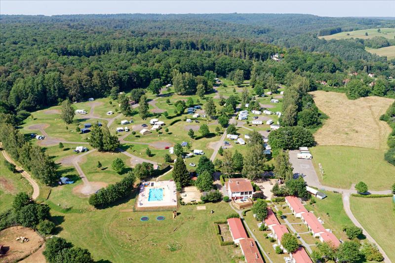 Ligging van Camping Colline de Rabais in Virton, Ardennen, België