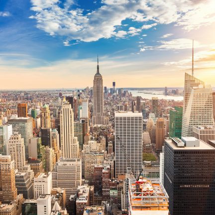 Uitzicht over new york