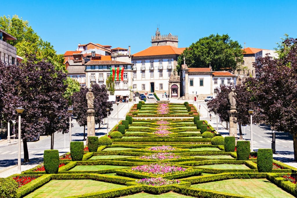Middeleeuws Guimaraes in Portugal