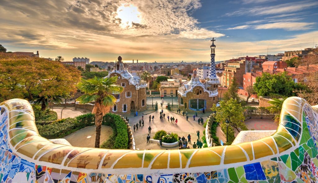 Guell Park in Barcelona
