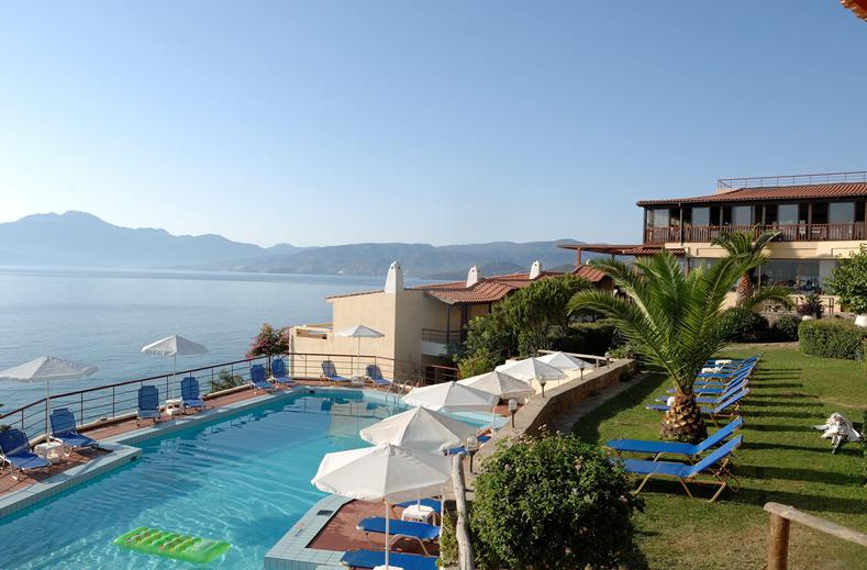 Ligging van Miramare Resort & Spa in Agios Nikolaos, Kreta