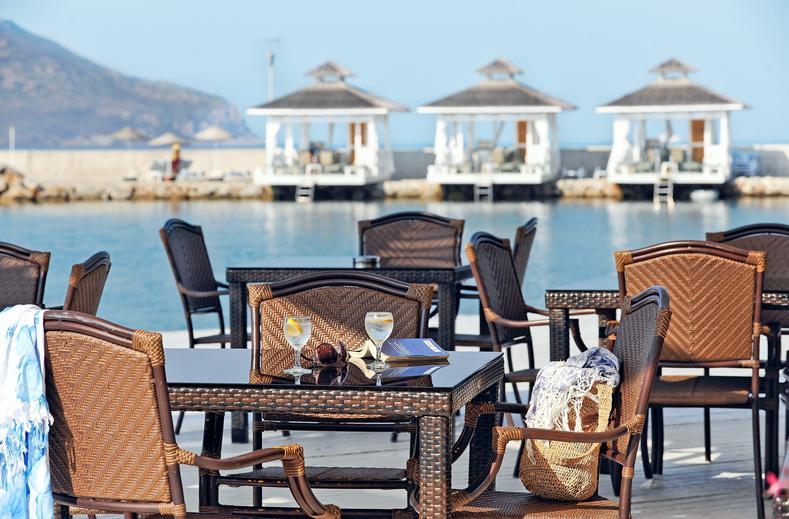 Restaurant van La Blanche Resort & Spa in Turgutreis, Turkije