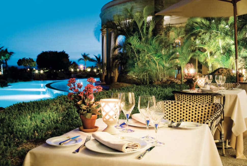 Dineren bij Iberostar Grand Hotel El Mirador in Costa Adeje, Tenerife