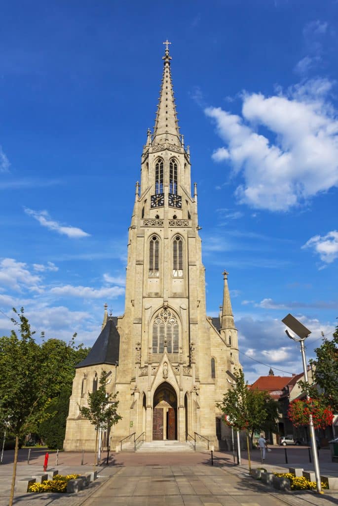 St. Mary's kerk in Katowice, polen