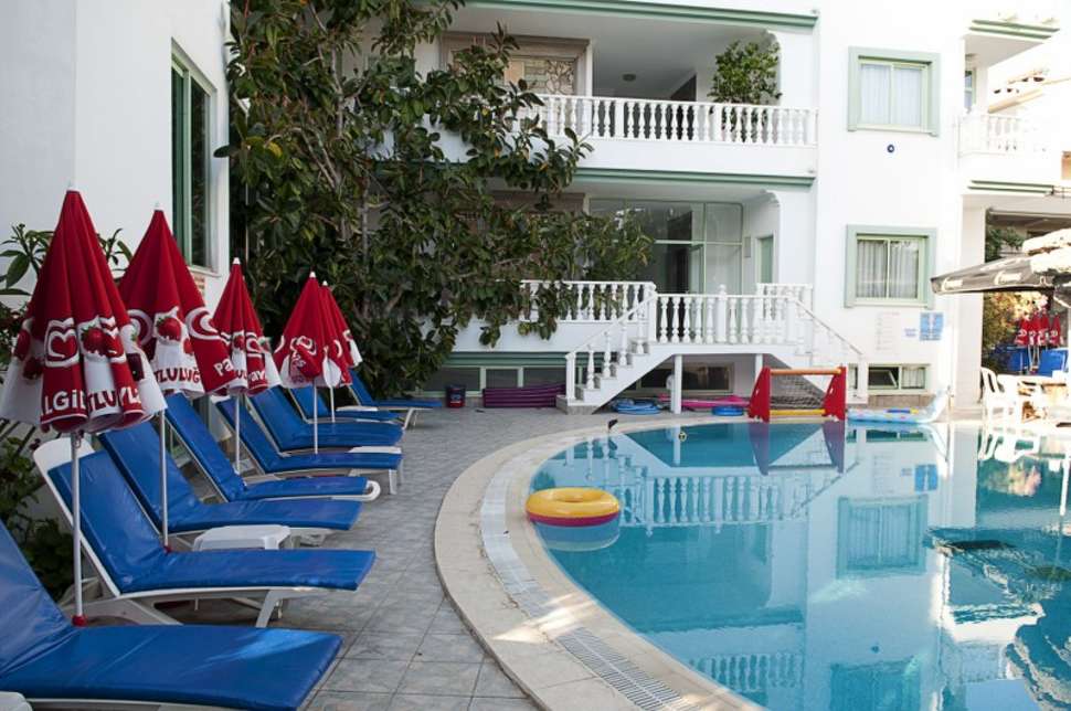 Zwembad Karakas Appartementen in Marmaris, Turkije