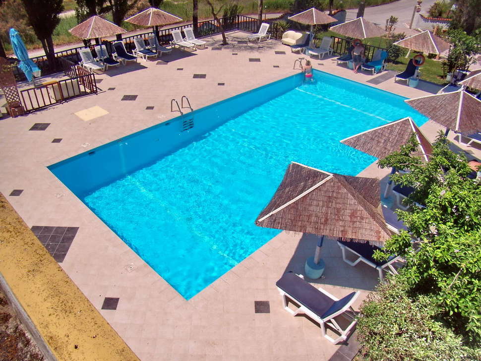 Zwembad van Hotel Aegeon in Skala Kalloni, Lesbos