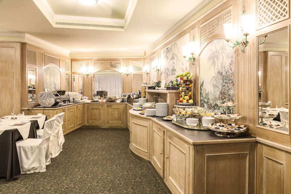 Ontbijt in Adi Doria Grand Hotel in Milaan, Italië