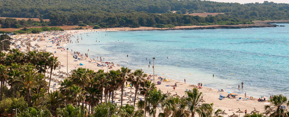 Strand van Sentido Mallorca Palace in Sa Coma, Mallorca