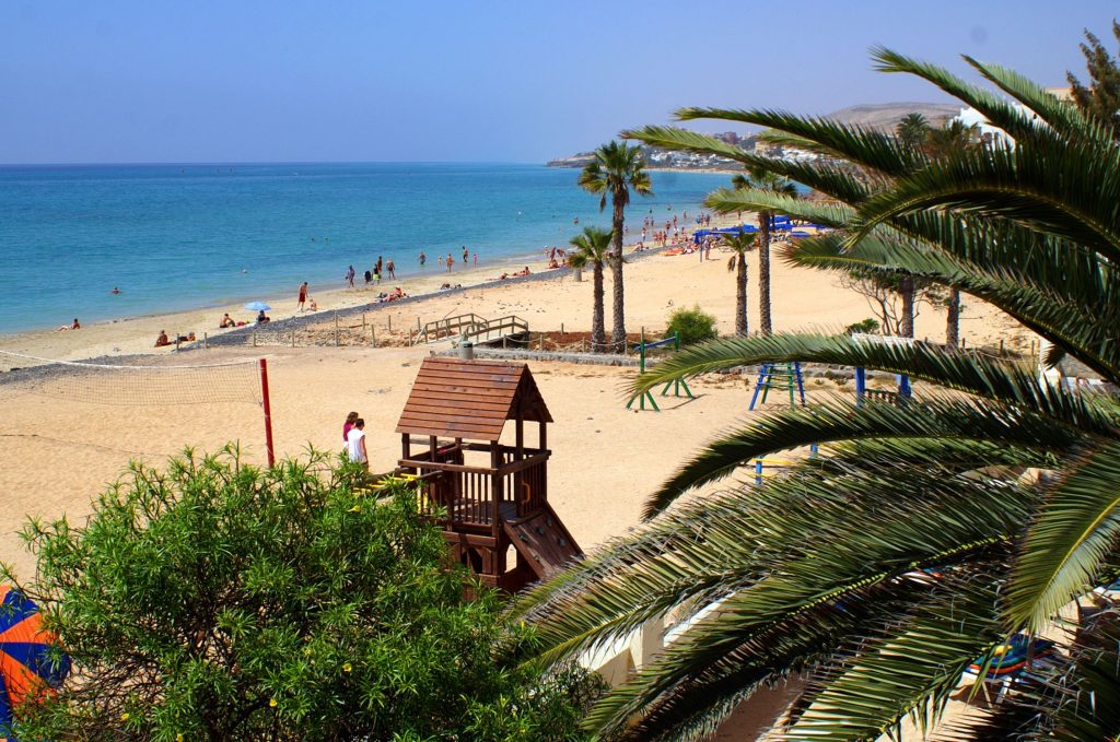 Strand bij SBH Fuerteventura Playa  in Costa Calma, Fuerteventura