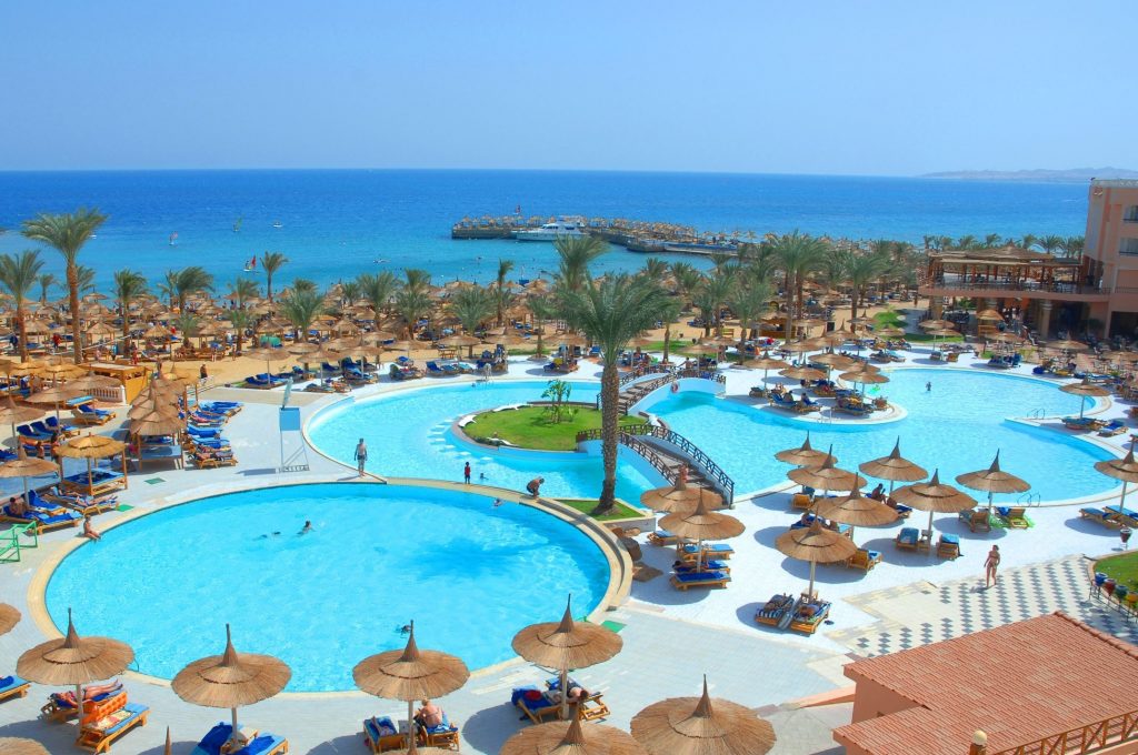 Zwembaden van Beach Albatros Resort in Hurghada, Egypte
