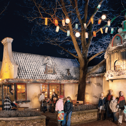 Winter efteling in kaatsheuvel, brabant