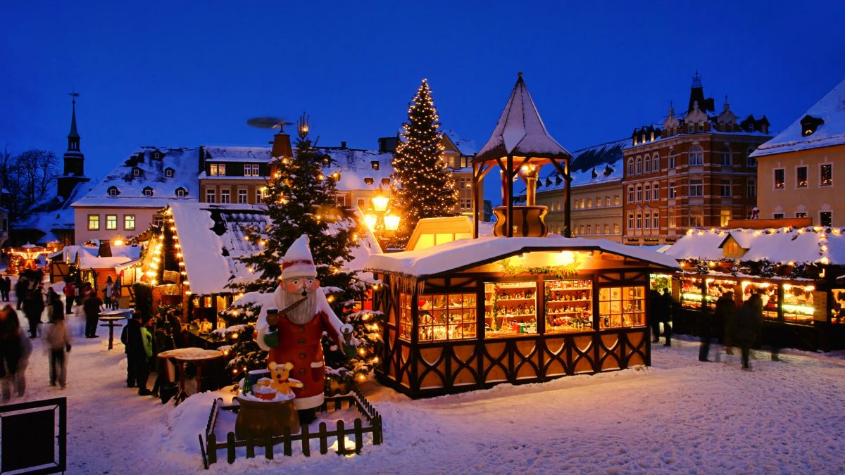 Kerstmarkten Duitsland in Düsseldorf, Berlijn, Keulen, Frankfurt,
