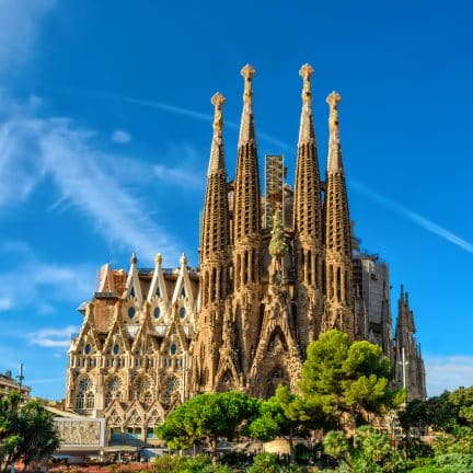 Sagrada familia in barcelona, spanje