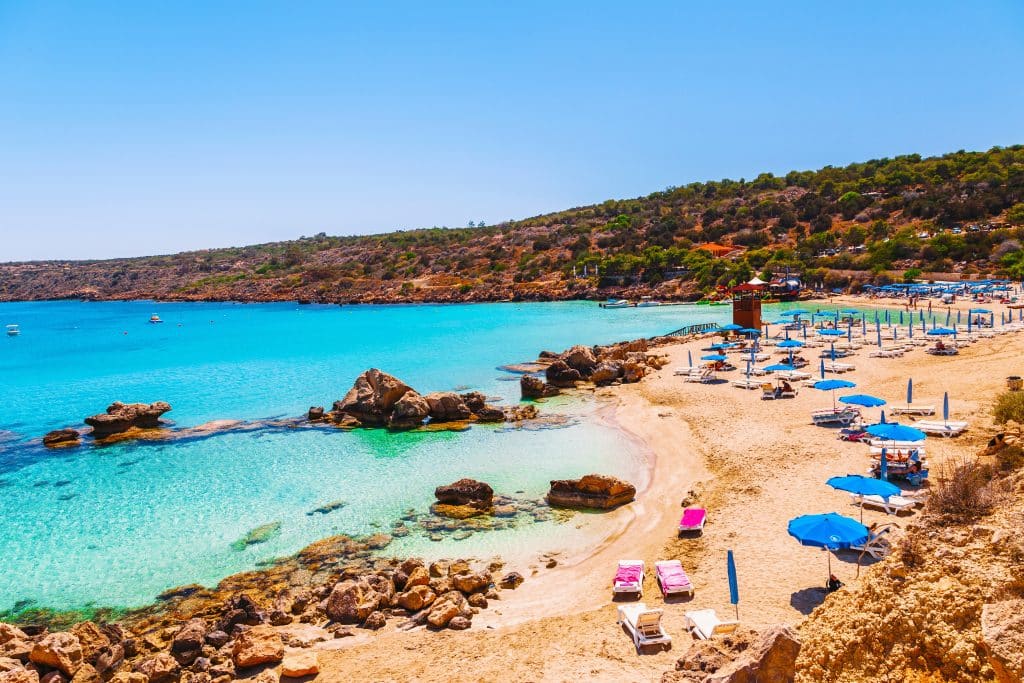 Strand op Cyprus