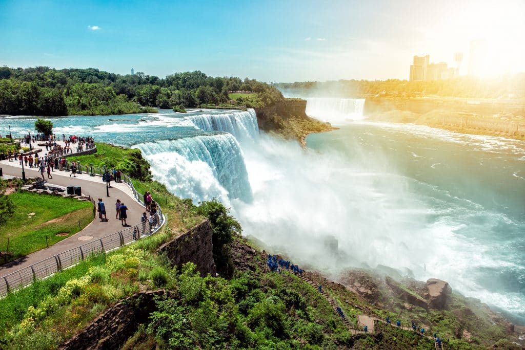 Uitzicht op Niagara Falls in Canada