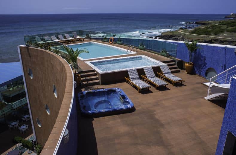 Zwembad van Vip Praia in Santiago, Kaapverdie