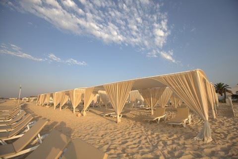 Strand van Hotel Le Hammamet in Hammamet, Tunesië
