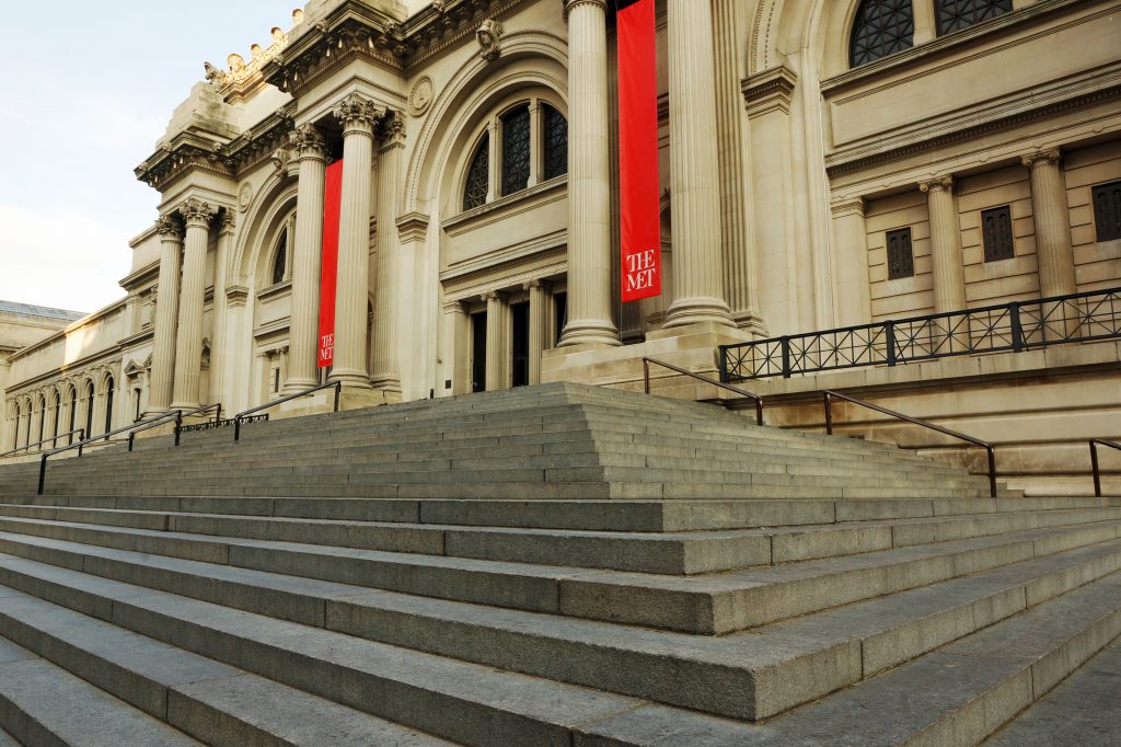 Entree van het Metropolitan Museum of Art in New York, Verenigde Staten