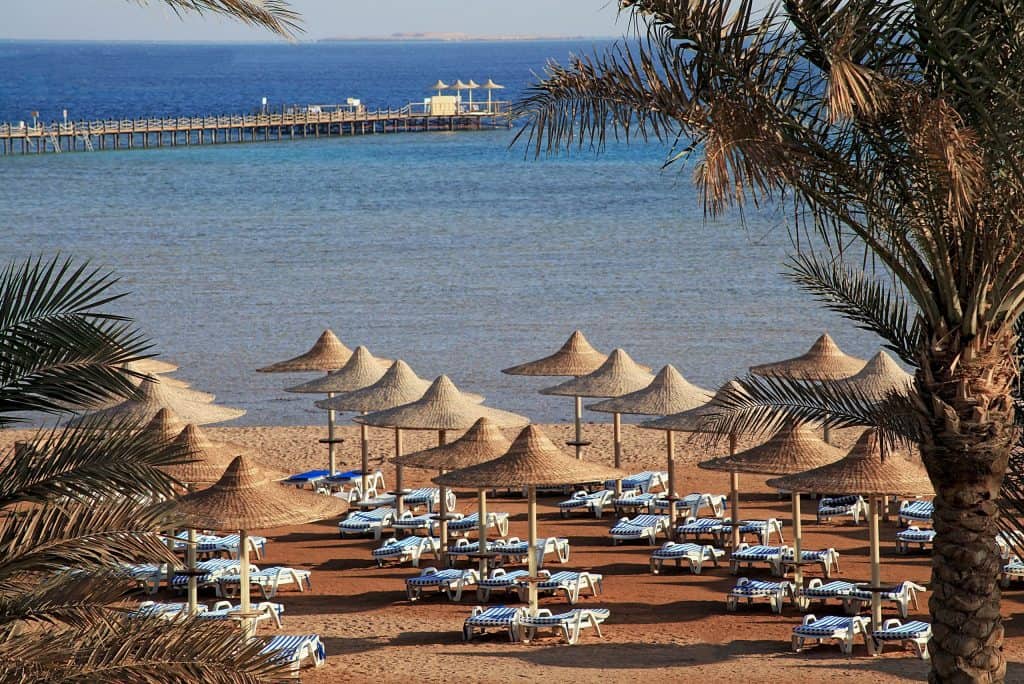 Strand van Stella di Mare Garden Resort in Makadi Bay, Egypte