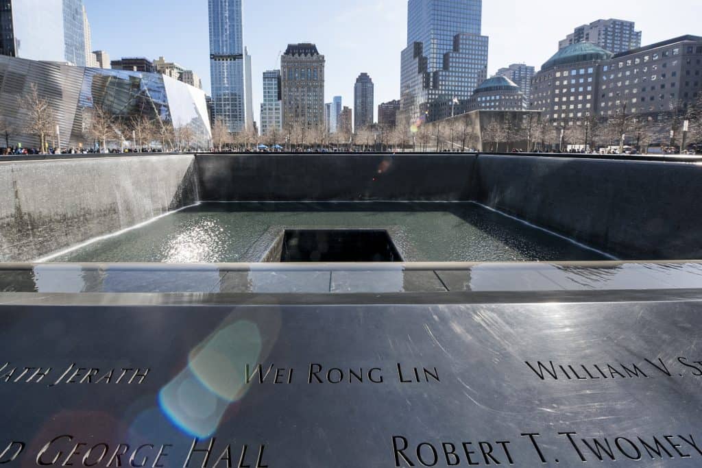World Trade Center memorial in Ground Zero, New York, Verenigde Staten