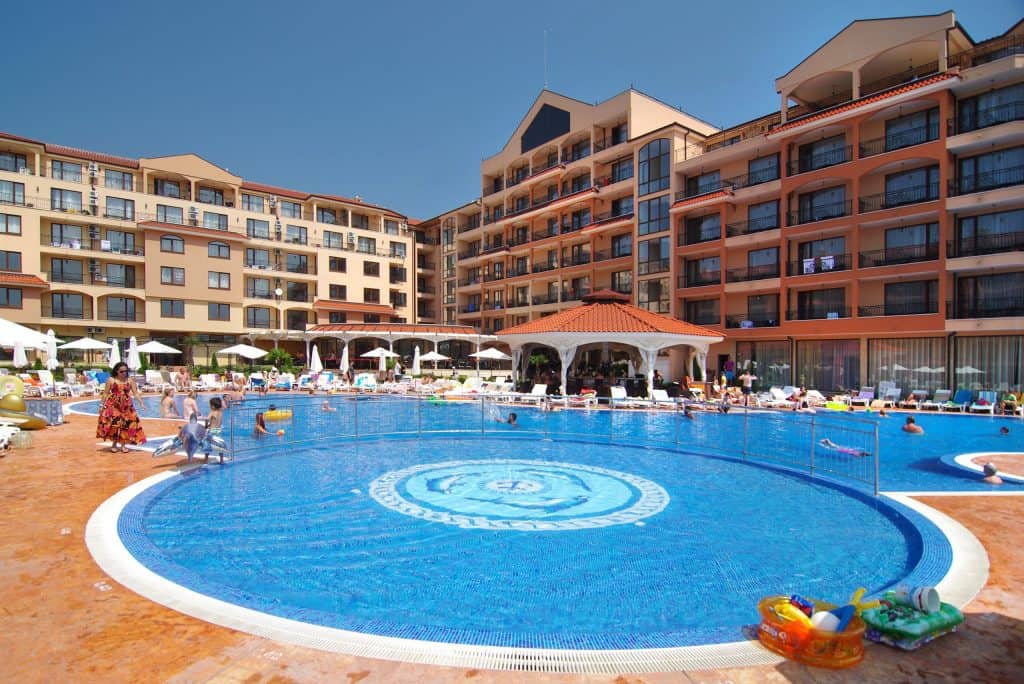 Zwembad van Diamant Residence en Spa in Sunny Beach, Bulgarije
