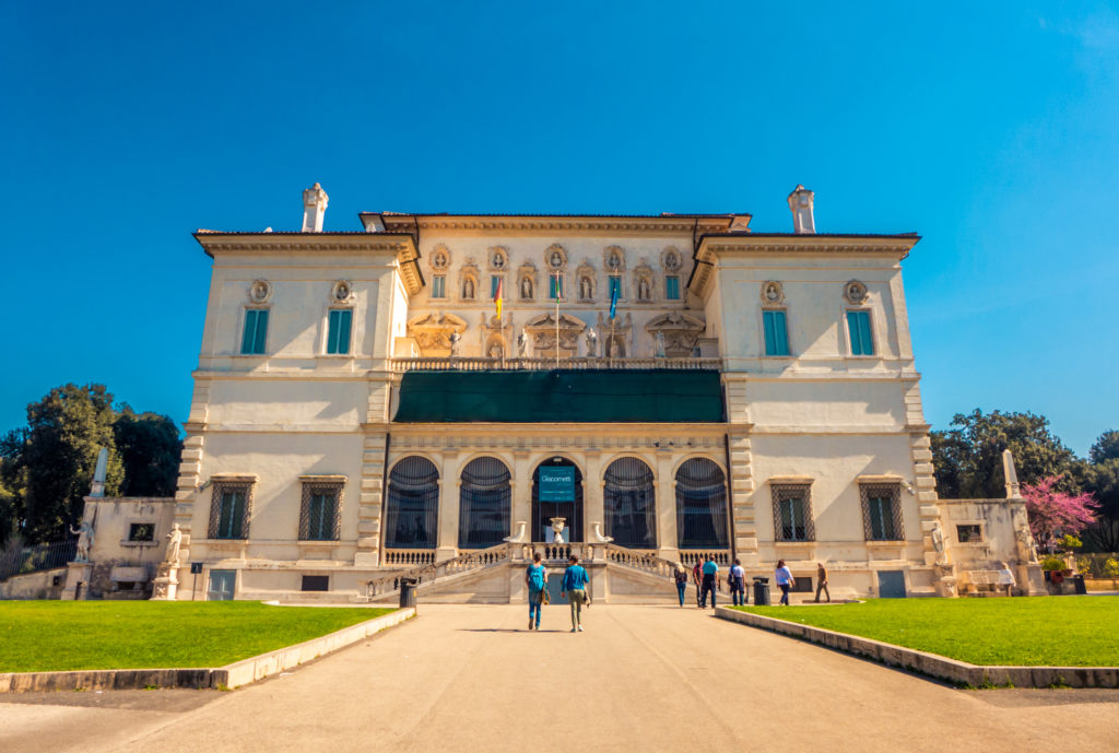 uitzicht galleria e museo borghese rome italie