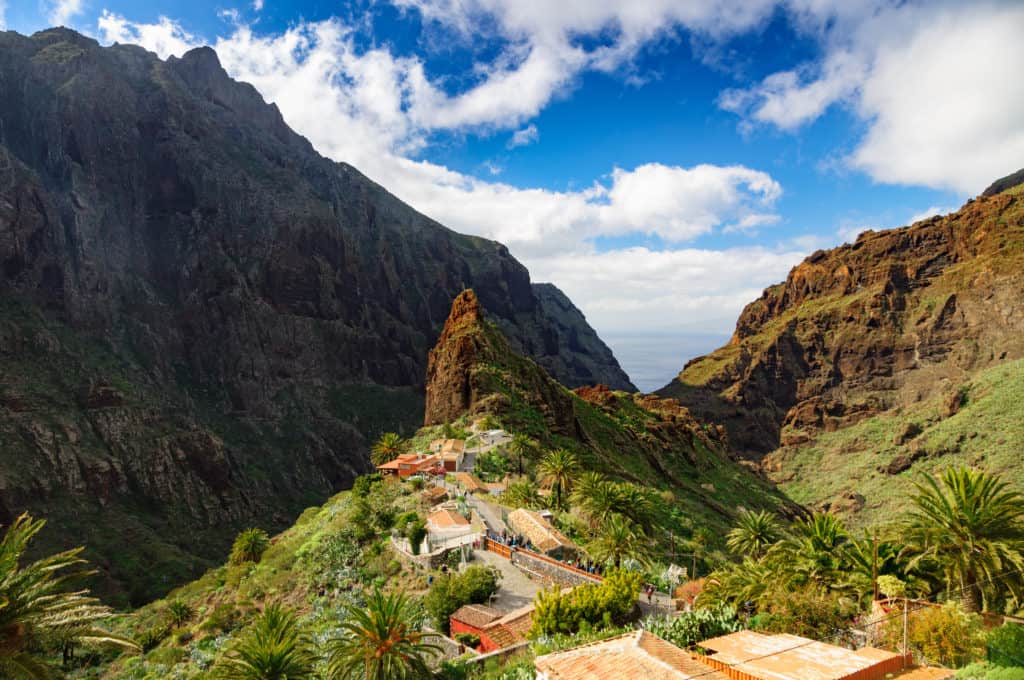 Uitzicht op het dorp Masca op Tenerife