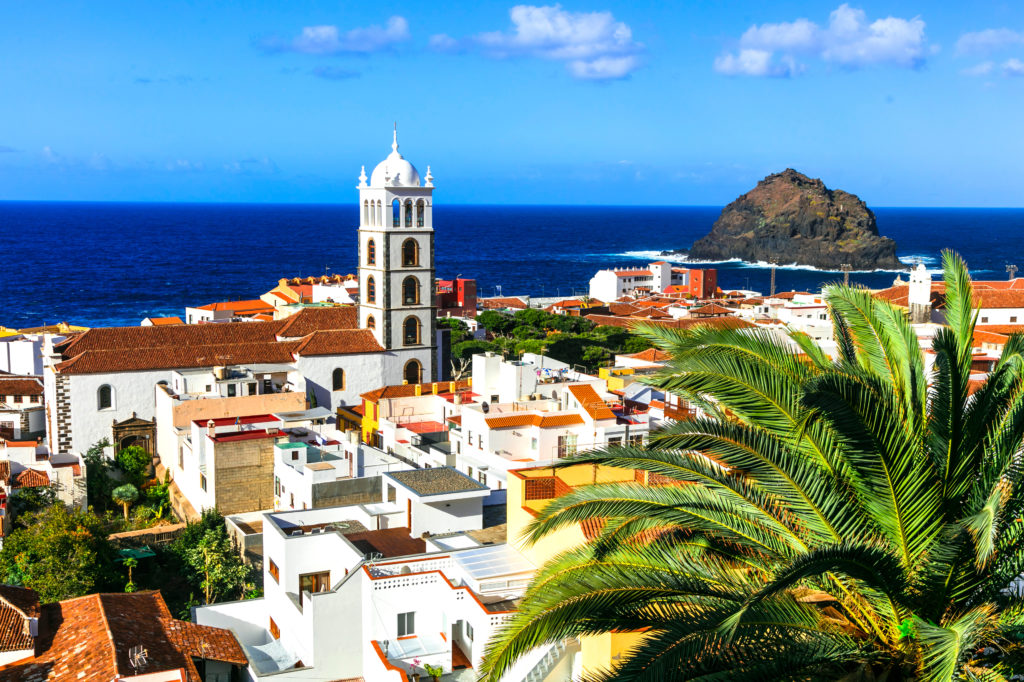 Uitzicht op de stad Garachico op Tenerife